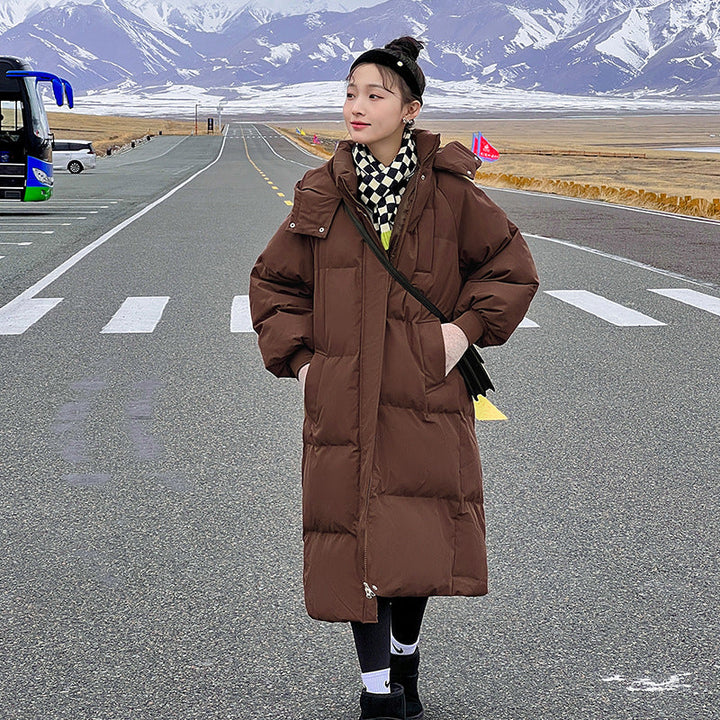 LEMI™ - Bequeme wasserdichte, lange Pufferjacke mit Kapuze