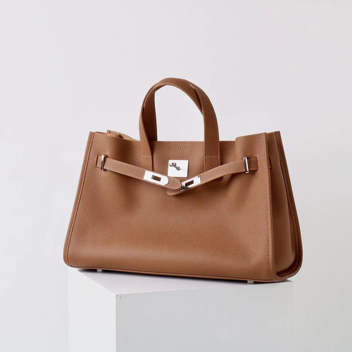 BEVERLEY™ - Große Shopper-Tasche aus echtem Rindsleder für Arbeit & Reisen