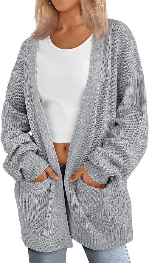 HANSEL™ - Leichter, locker sitzender Cardigan mit V-Ausschnitt