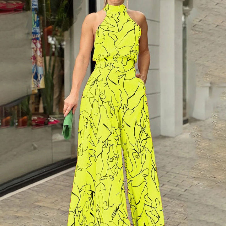 QIANA™ - Eleganter, ärmelloser Sommer-Jumpsuit mit weitem Bein und Bindeband