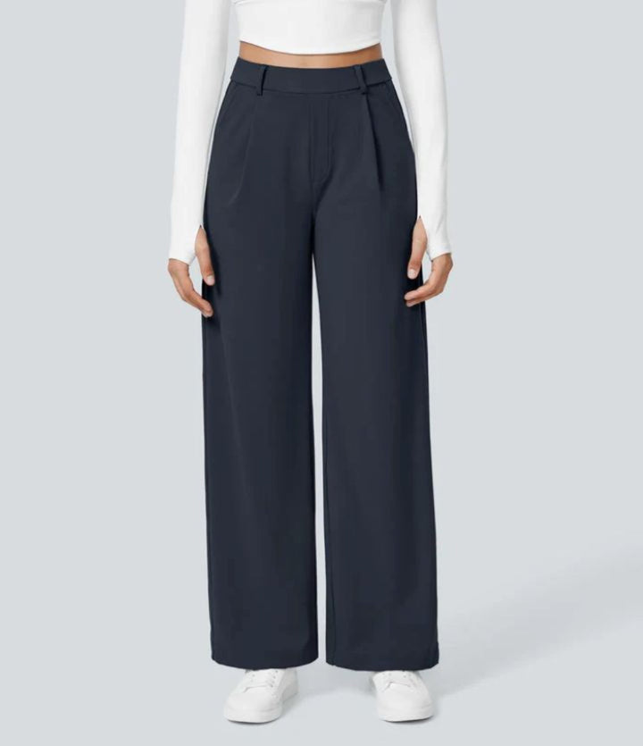 CHARMIE™ - Lässige High Waist Hose mit geradem Bein