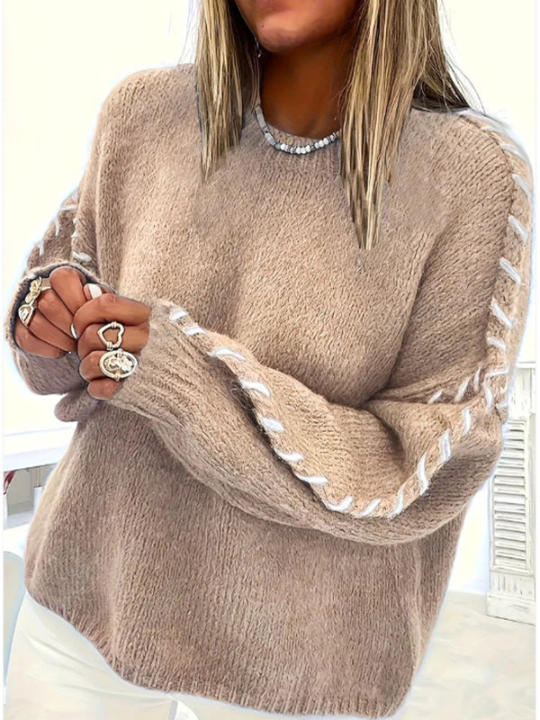 KALIYAH™ - Lässiger Rundhals-Langarmpullover