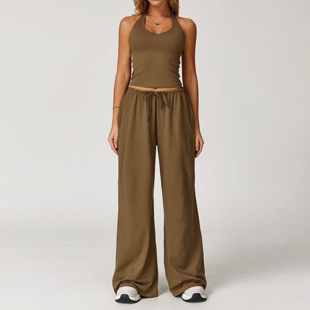 DINGDING™ – Lässiges bauchfreies Tanktop und weites Hosen-Set