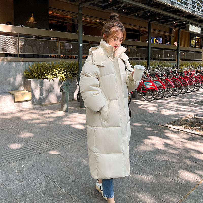 LEMI™ - Bequeme wasserdichte, lange Pufferjacke mit Kapuze