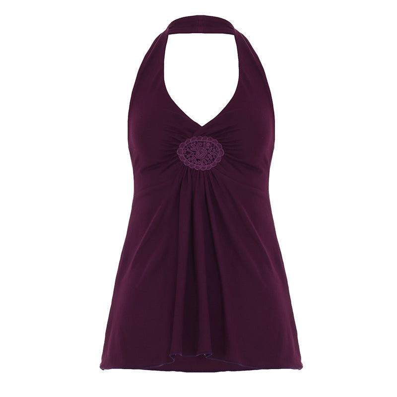 ELSATI™ – Freizeitliches Basic Neckholder-Top