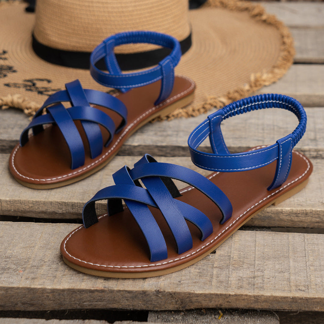 LOWITA™ – Lässige rutschfeste Sandalen mit überkreuzten Riemen