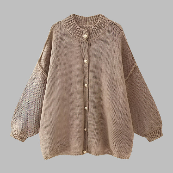GANI™ – Klassischer durchgeknöpfter Langarmcardigan