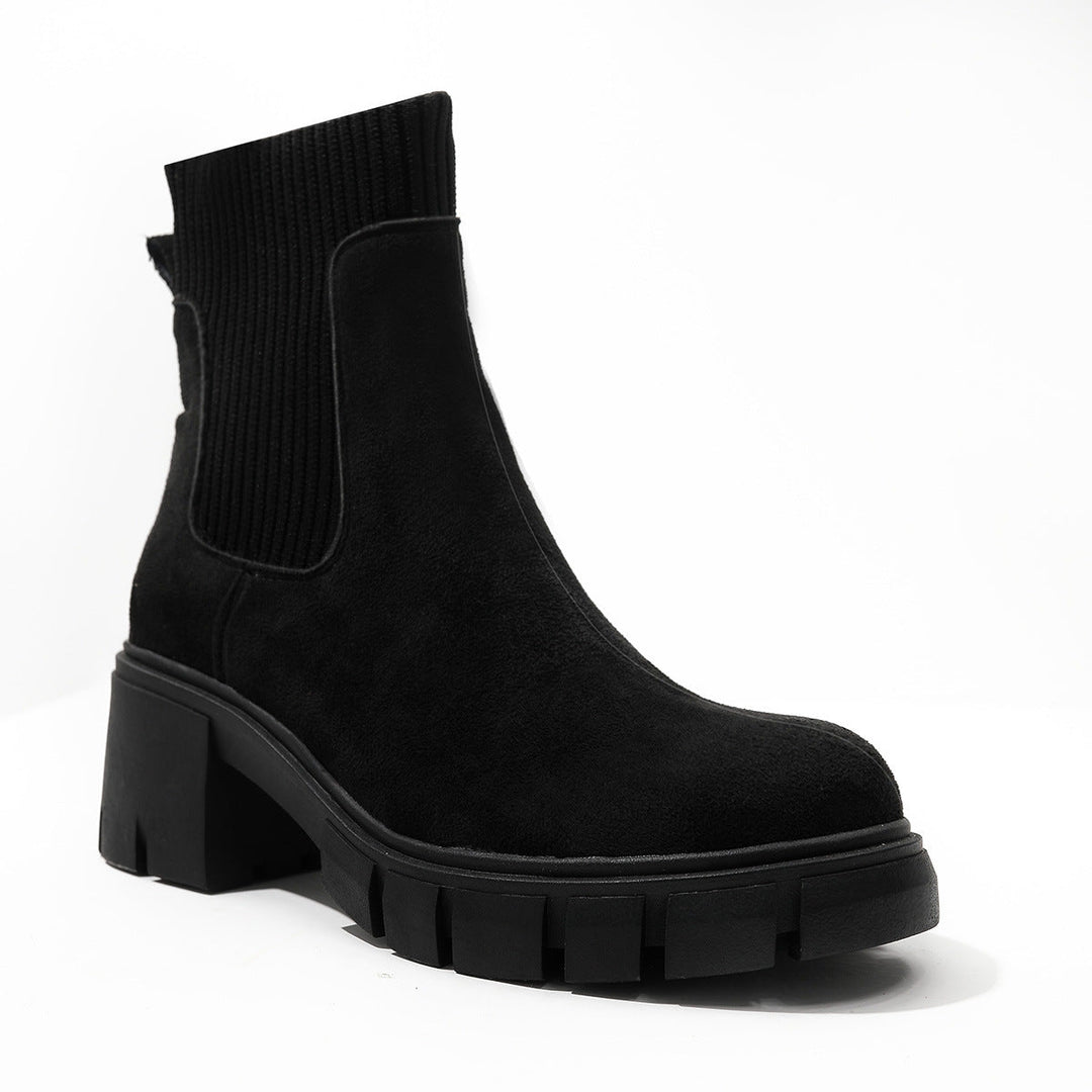 AVA™ - Chelsea Stiefeletten für Damen Chunky Slip On Stiefeletten