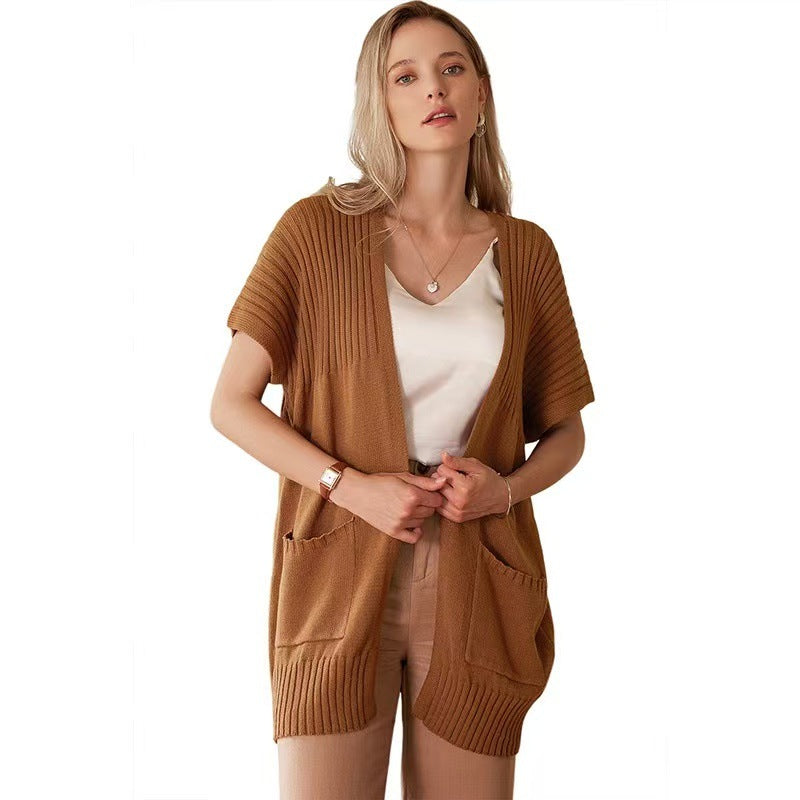 CASSAVA™ – Leichte Strickjacke mit offener Vorderseite