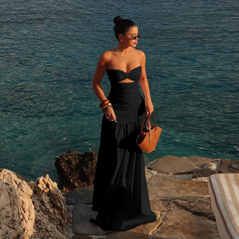 DIWATA™ - Lässiges ärmelloses Strandkleid