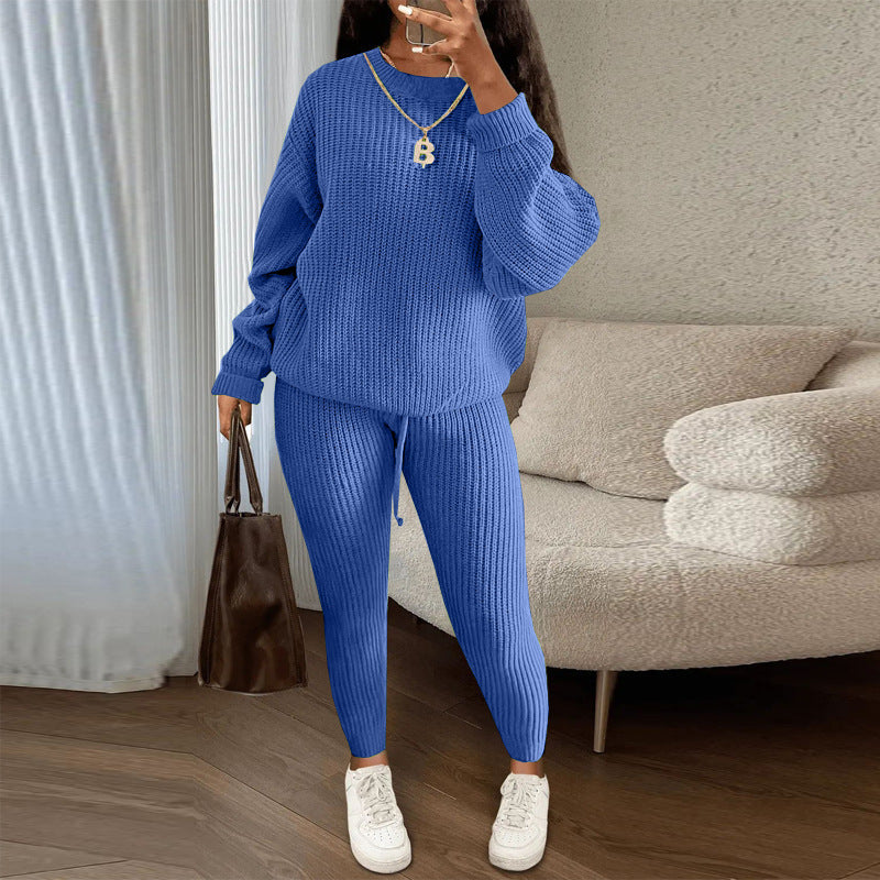 TAMA™ - Gemütliches Langarm-Pullover und Kordelzug-Hosen Set