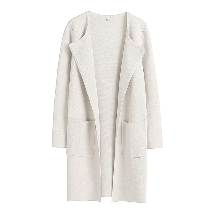 FREJА™ – Kuscheliger Strick-Cardigan mit Revers und offener Vorderseite