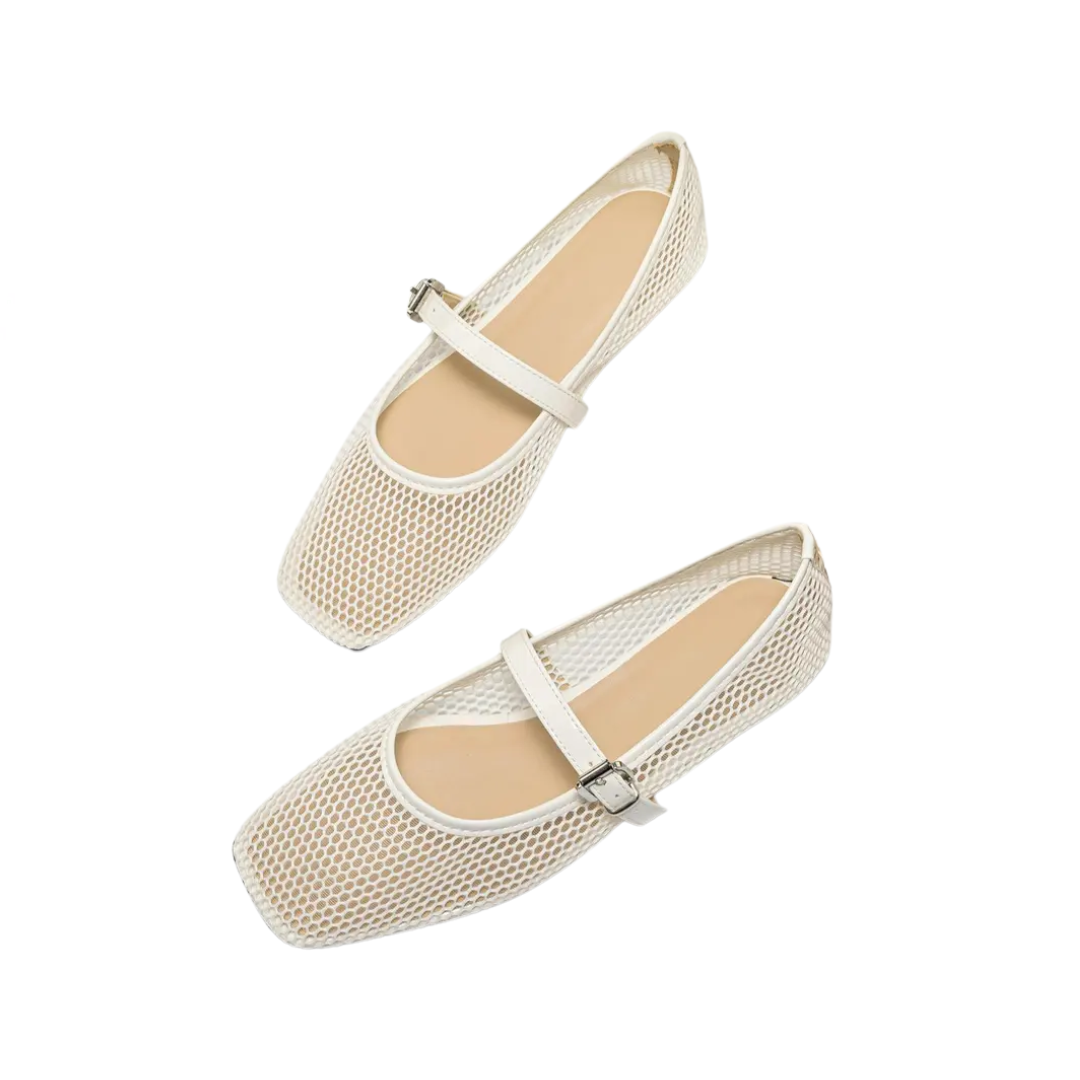 WREN™ – Atmungsaktive Mary Jane Flats mit Aussparungen