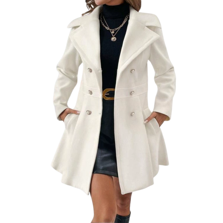 THERON™ – Eleganter zweireihiger Wollmantel