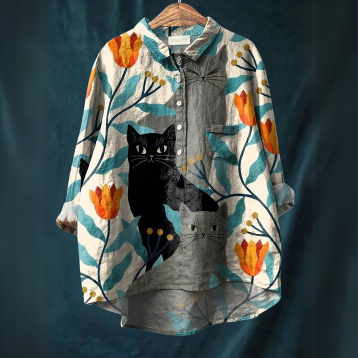 LUCIA™ – Katzenkunst-Shirt