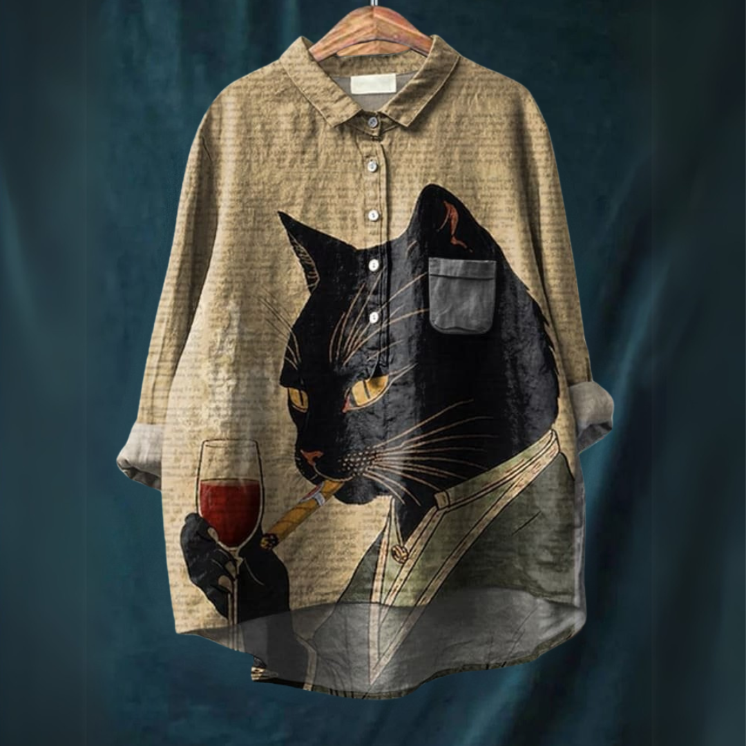 LUCIA™ – Katzenkunst-Shirt