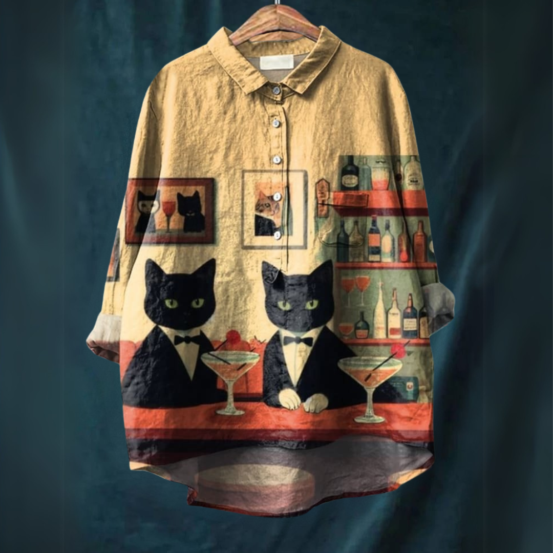 LUCIA™ – Katzenkunst-Shirt