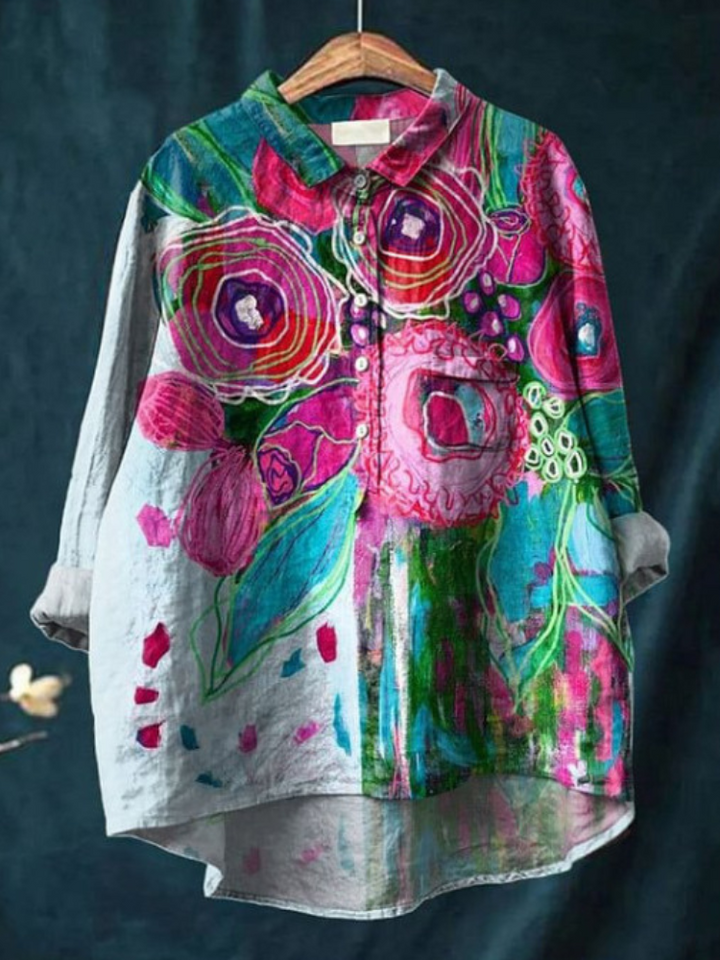 CLAUDINE™ – Gelassenes Kunst-Shirt