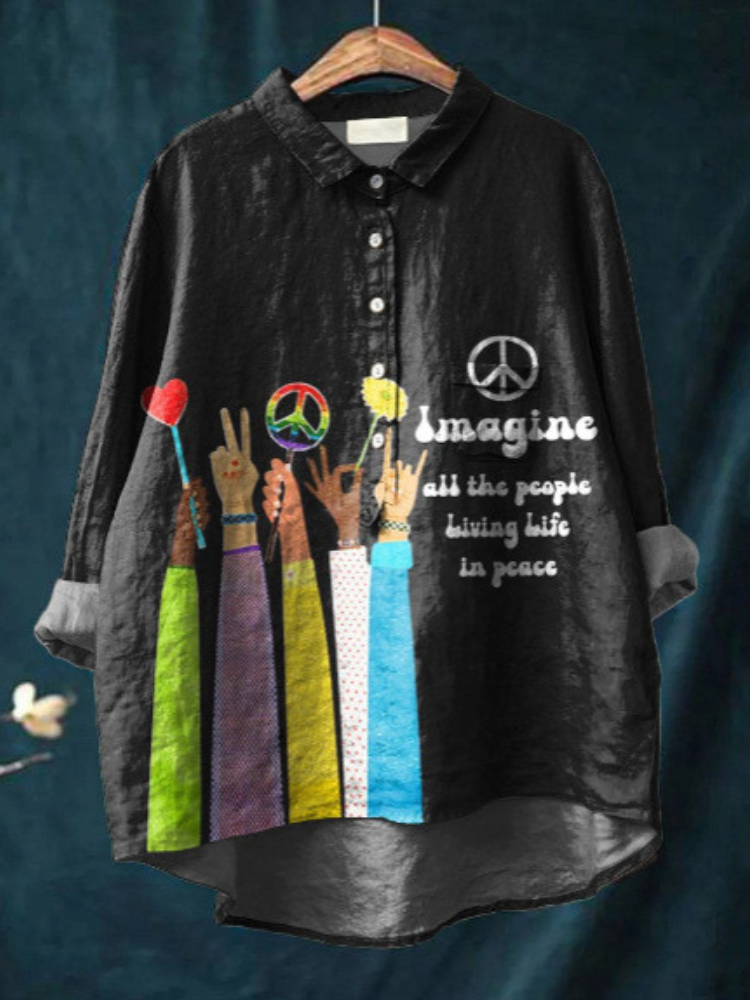 CLAUDINE™ – Gelassenes Kunst-Shirt