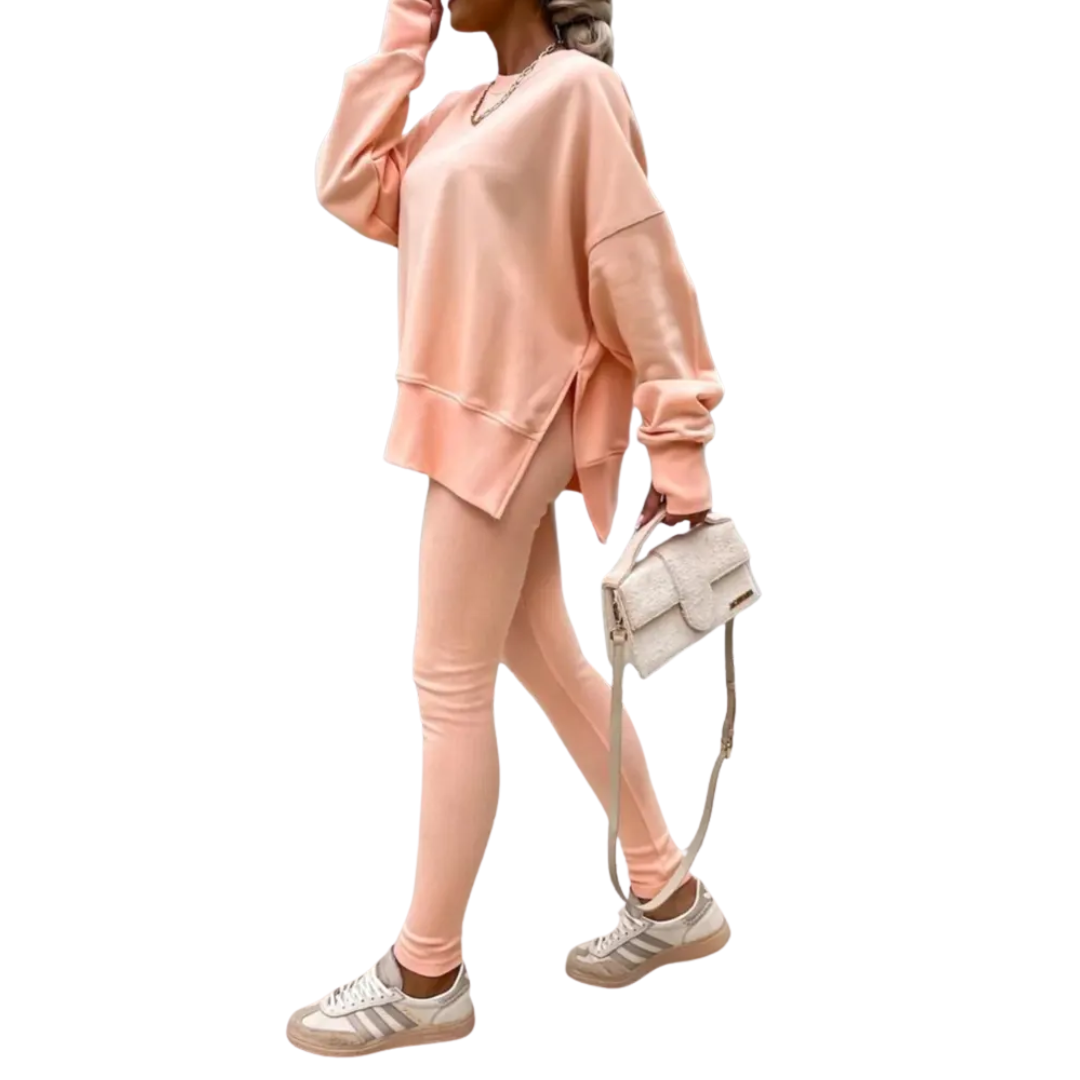 PERNELL™ – Gemütliches Freizeit-Sweatshirt & Skinny-Hosen-Set