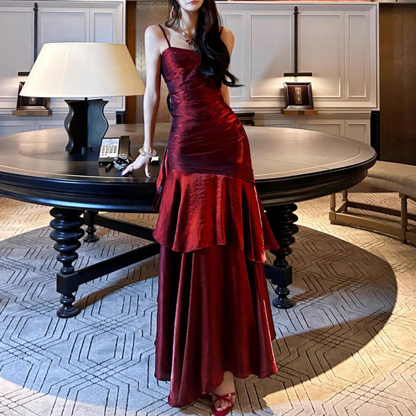 VIANNE™ - Glamouröses Maxikleid mit Rüschen