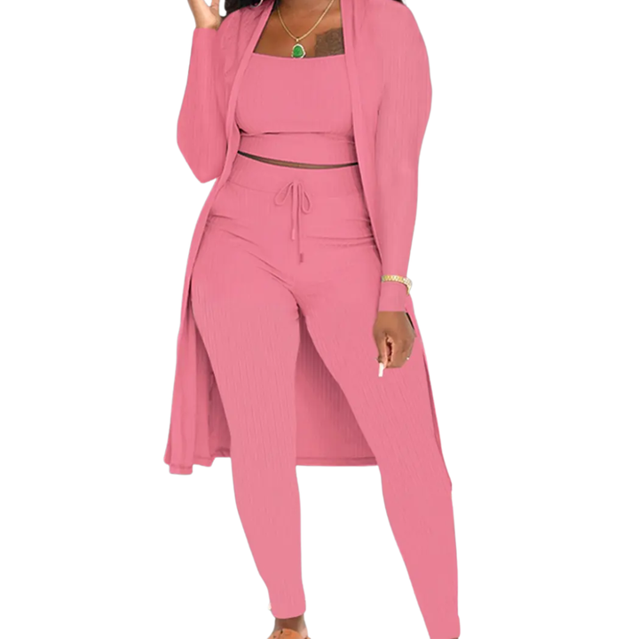 LINDEN™ – Gemütliches Strick-Ensemble mit offener Vorderseite