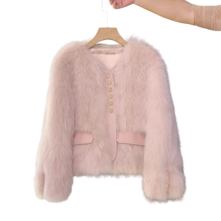 COSETTE™ – Koreanischer Fuchsfellimitat-Mantel