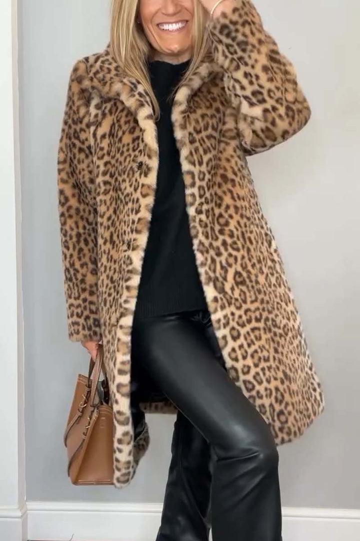 ROSA™ | Leoparden-Wintermantel