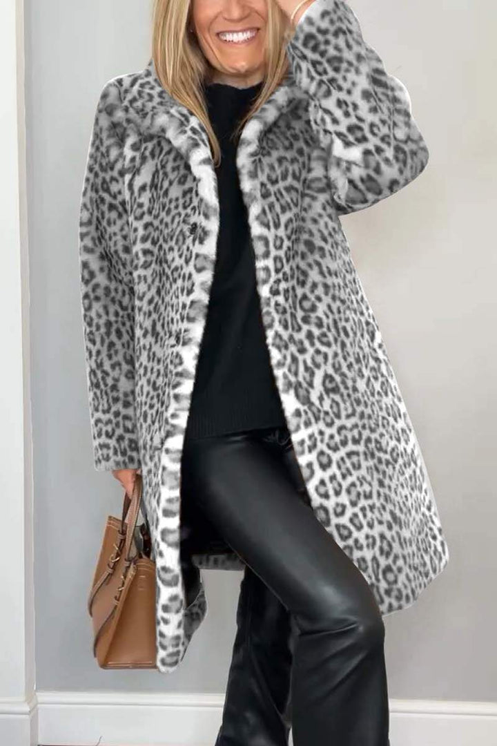 ROSA™ | Leoparden-Wintermantel