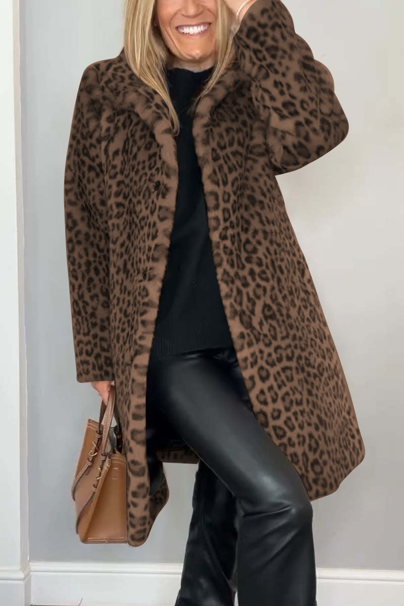 ROSA™ | Leoparden-Wintermantel