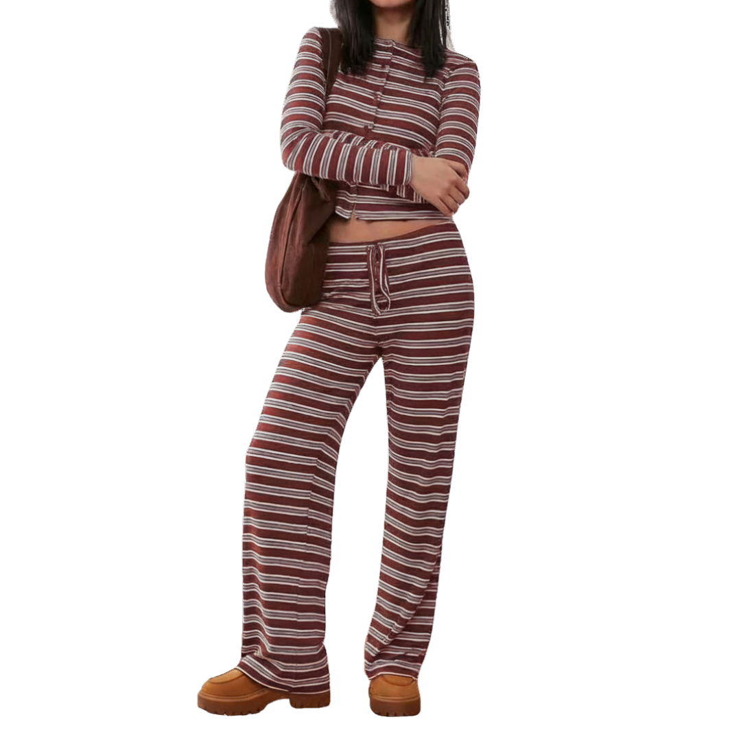 TILDA™ – Gestreiftes Colorblock Lounge-Set