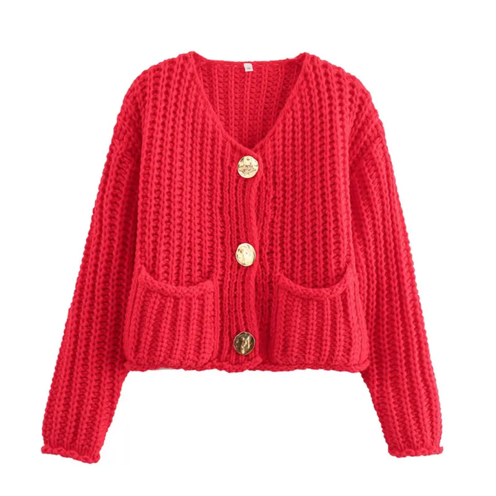 NOLA™ – Kurze klobige Strickjacke