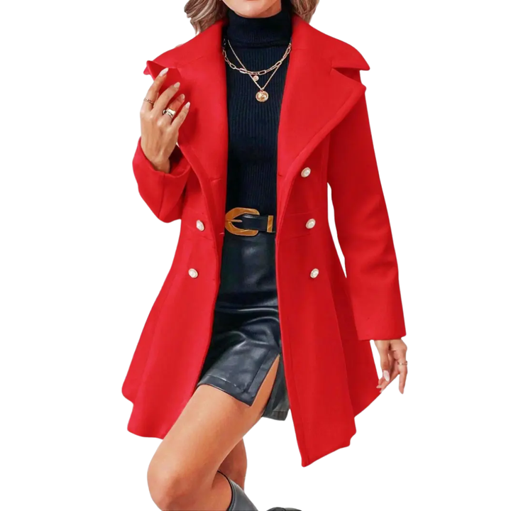 THERON™ – Eleganter zweireihiger Wollmantel