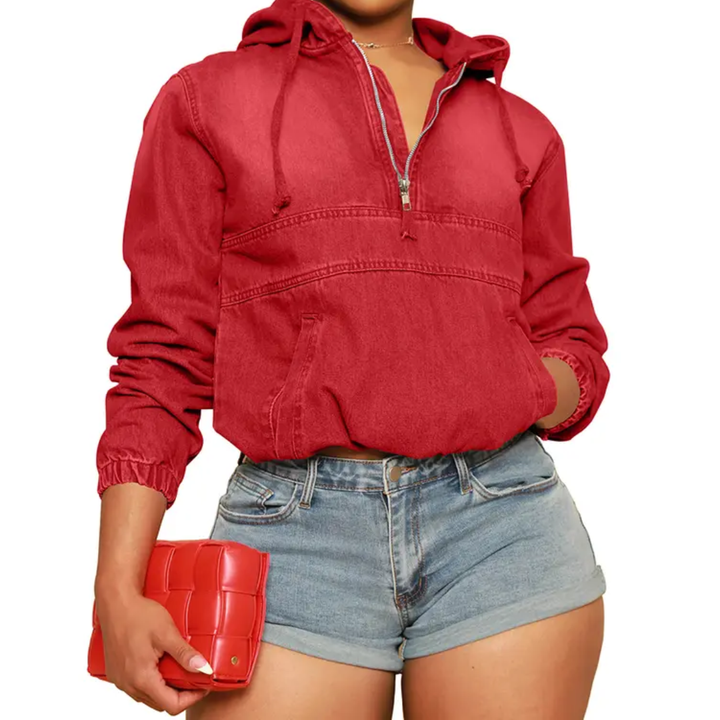 RYDEN™ – Moto-inspirierter Kapuzen-Jeans-Pullover