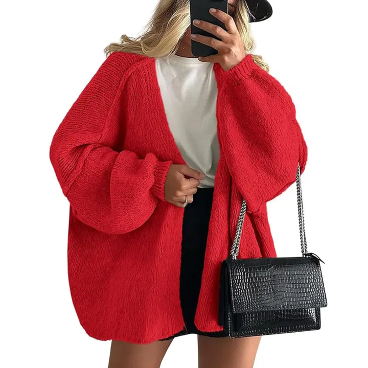 WRENLEY™ – Gemütlicher, oversized Cardigan mit offener Vorderseite