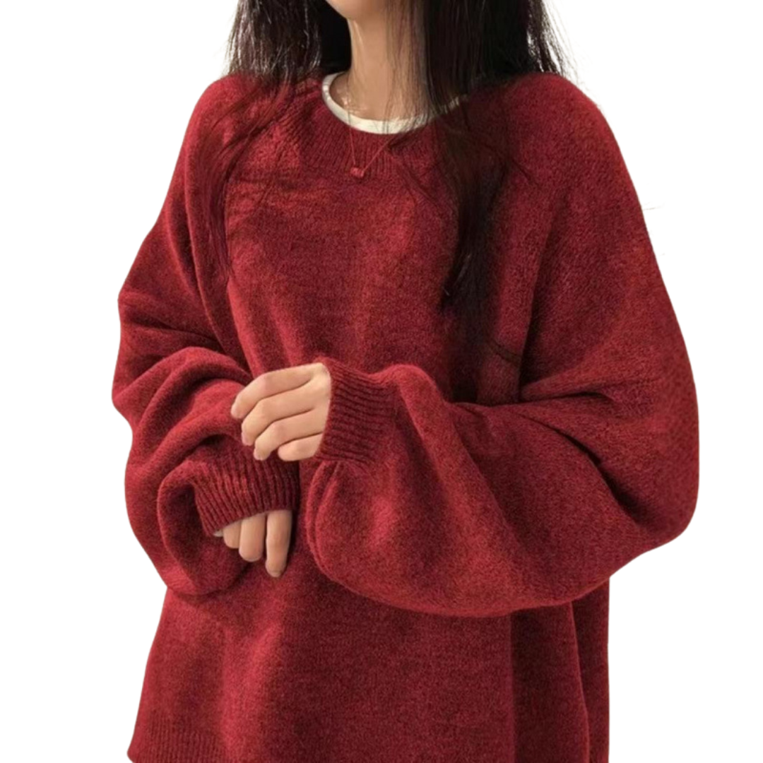 DAGNY™ – Gemütlicher Pullover mit überschnittenen Schultern und geschlitztem Saum