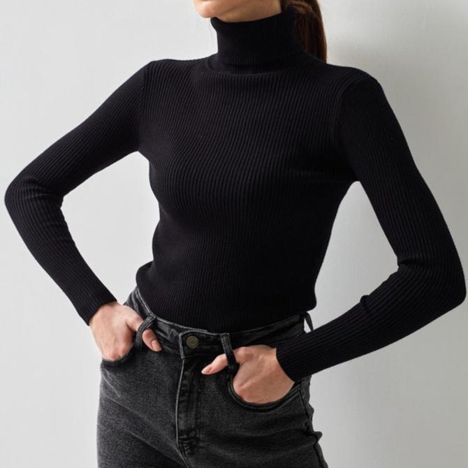 MAEVA™ – Rippstrick-Rollkragenpullover