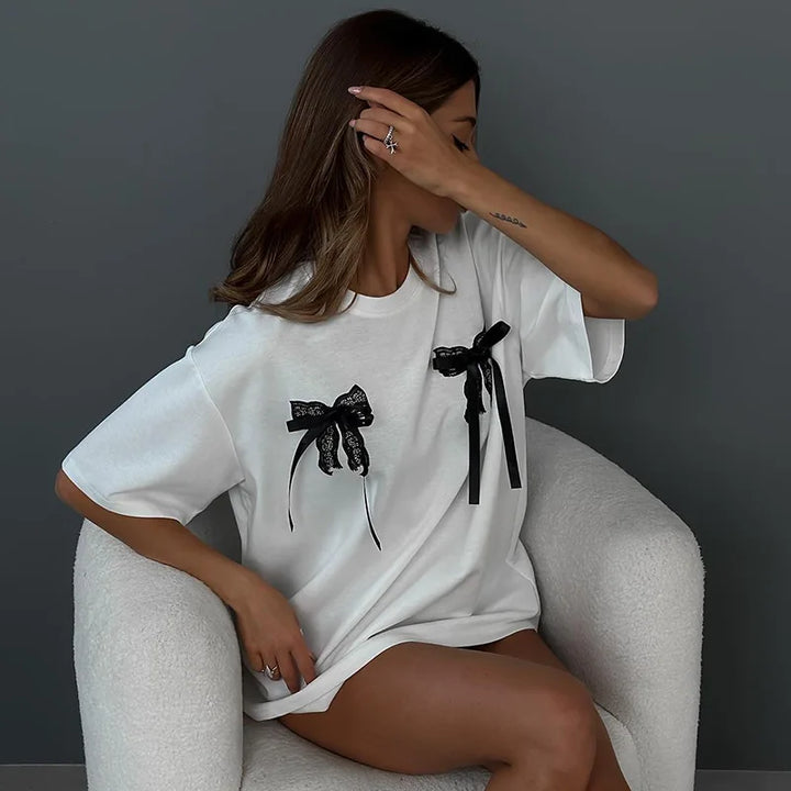 TALIE™ – Niedliches und bequemes Schleifen-T-Shirt