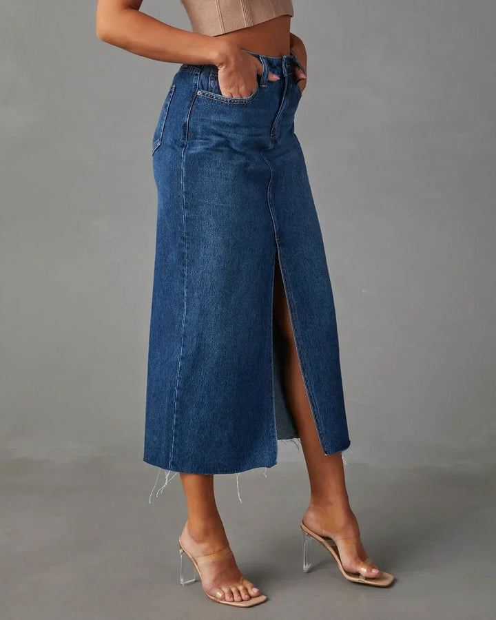 DENISE™ – Klassischer High-Waist Jeansrock