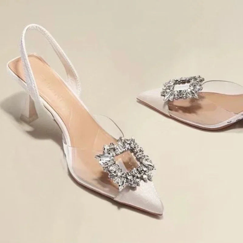 ROCHELLE™ – Elegante spitze High Heels mit Glitzer