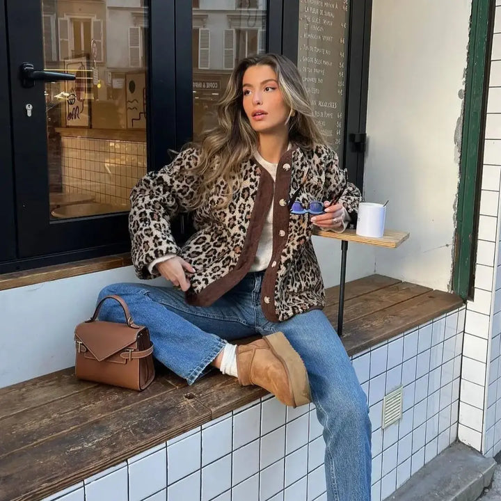 LYDIA™ | Eleganter Leoparden-Cardigan