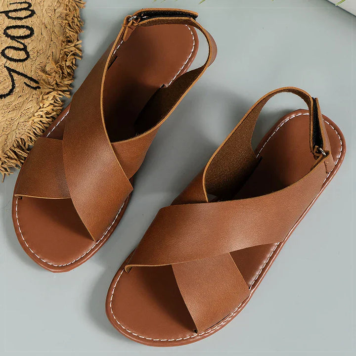 TANYA™ – Elegante gekreuzte flache Sandalen