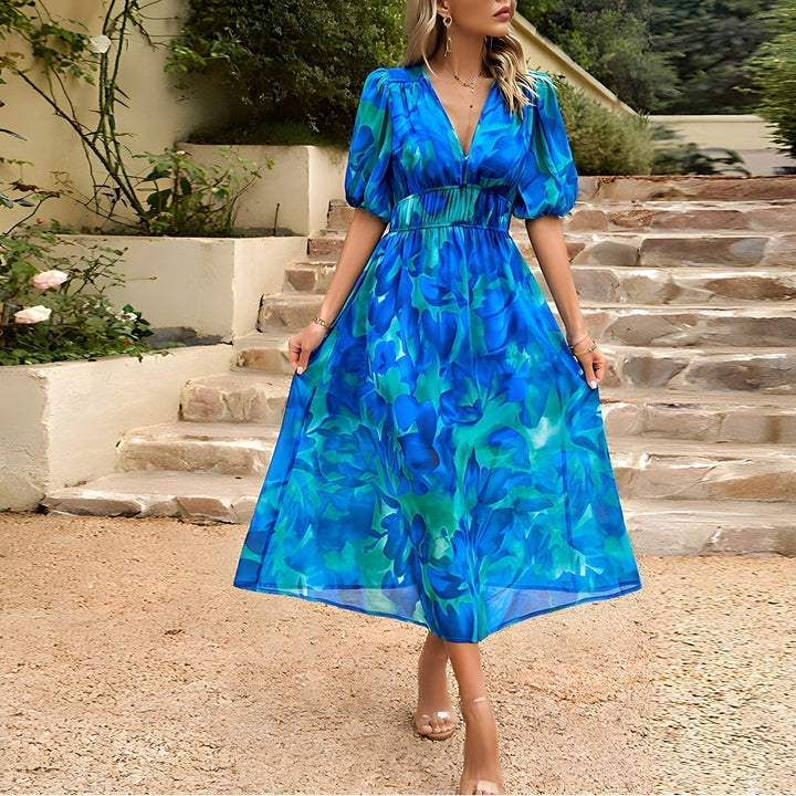 ANNELIE™ – Blumen-Midikleid „Daydream“