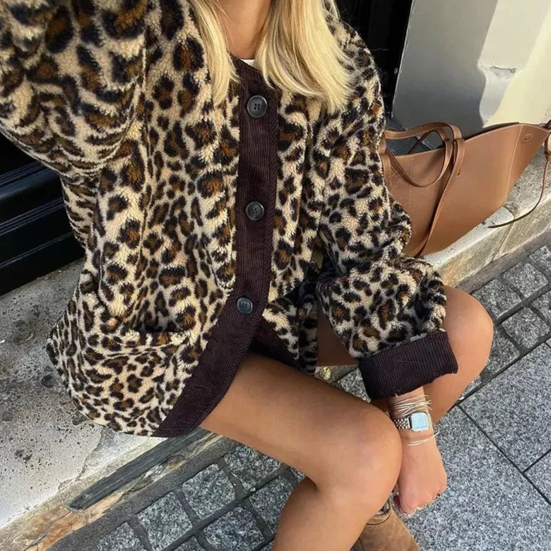 LYDIA™ | Eleganter Leoparden-Cardigan