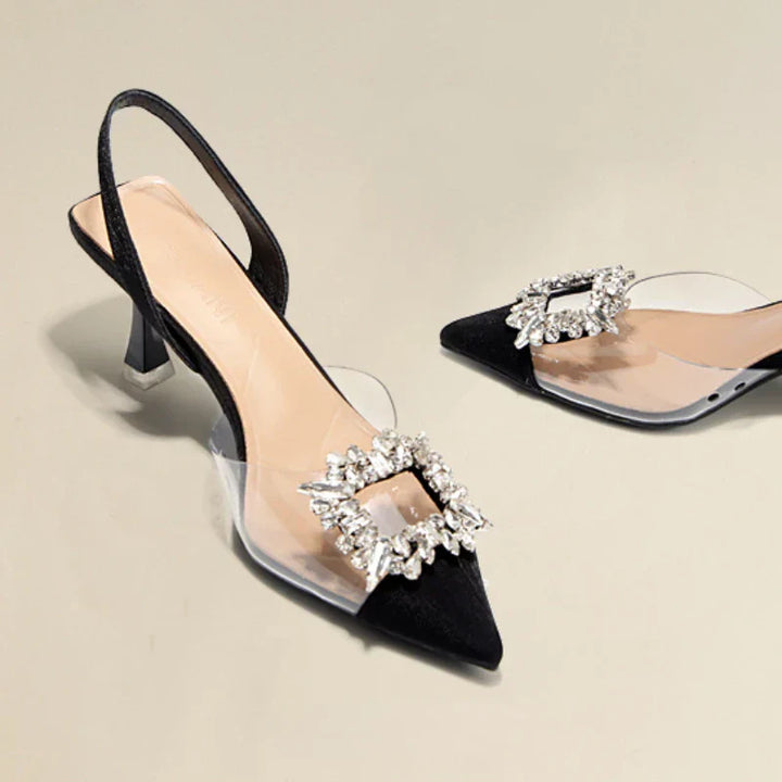 ROCHELLE™ – Elegante spitze High Heels mit Glitzer