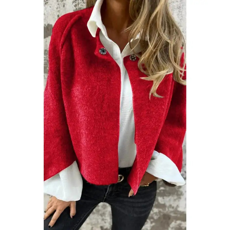 LIVIA™ – Moderne Wollstrickjacke