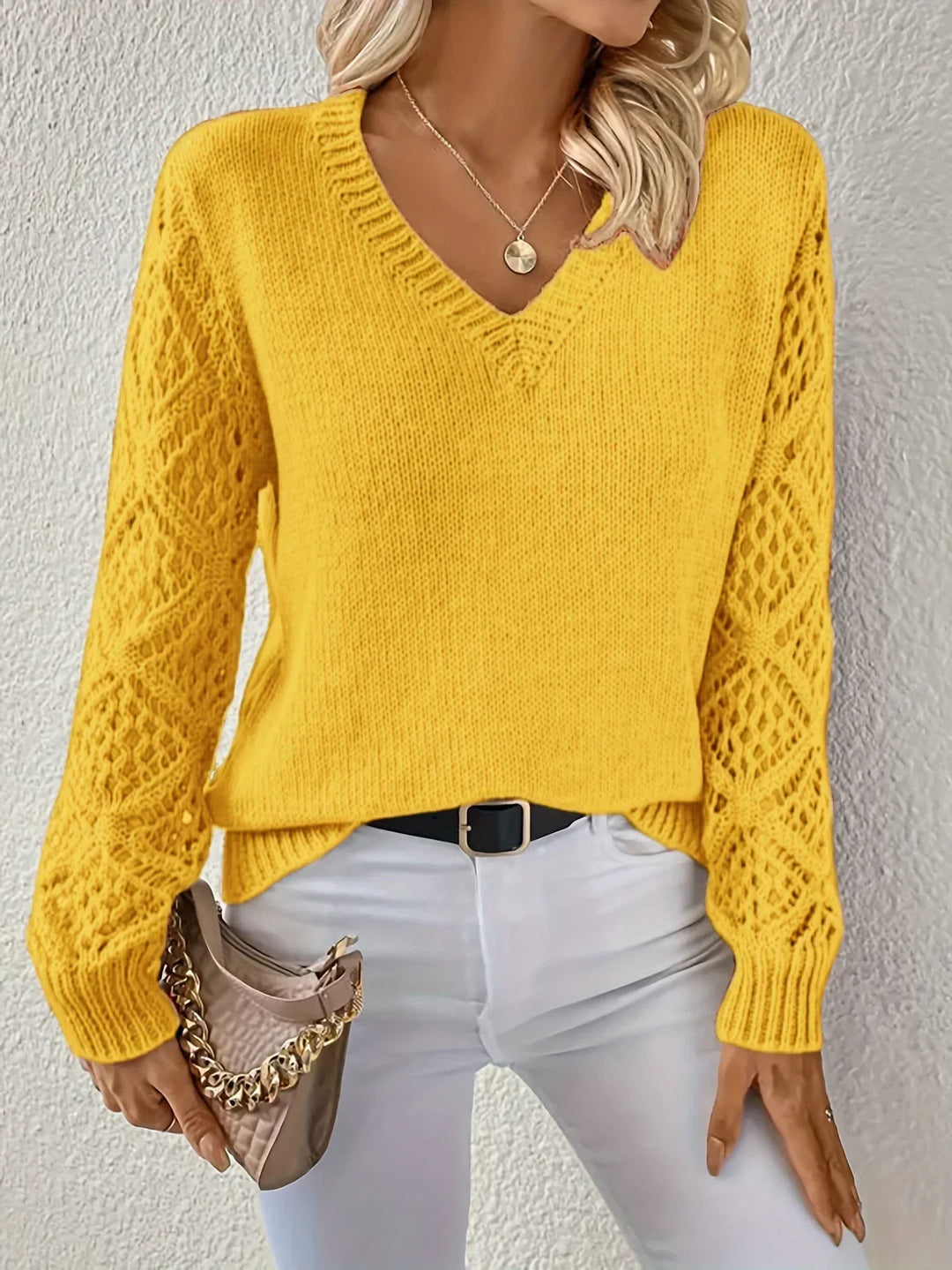 TARIN™ - Kuscheliger V-Pullover