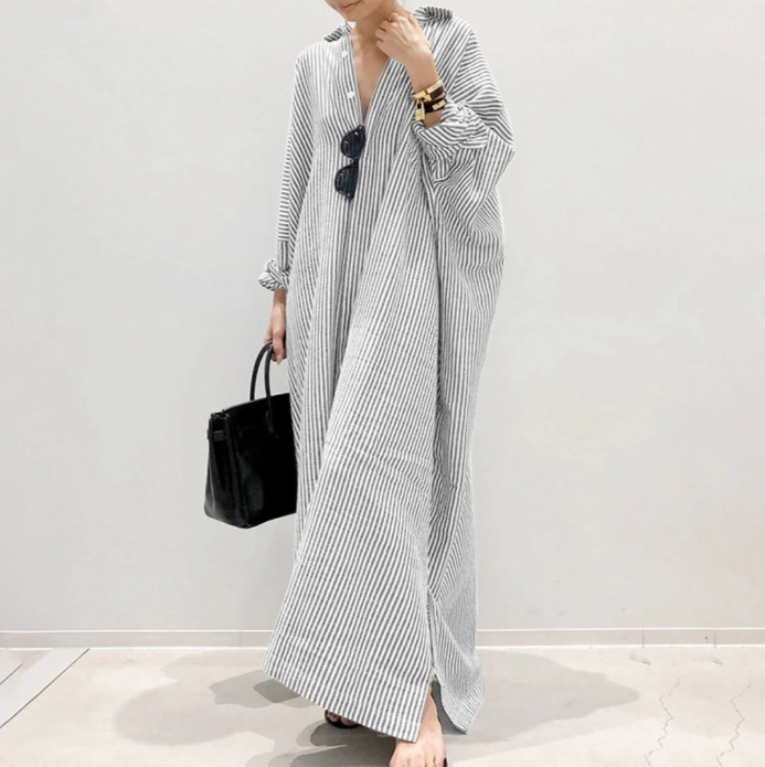 LINNAEA™ – Gestreiftes Maxikleid für jeden Tag