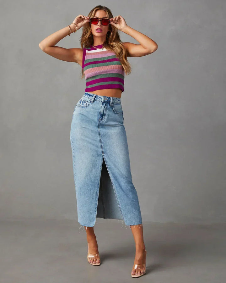 DENISE™ – Klassischer High-Waist Jeansrock