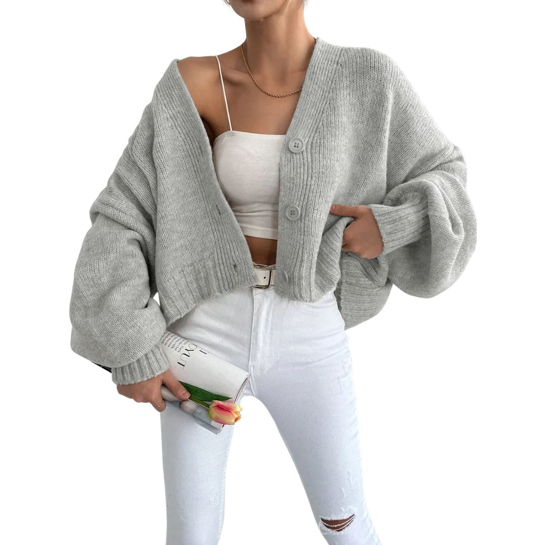 WREN™ – Legerer Langarm-Strickcardigan
